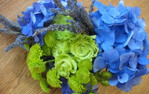 Blue and Green Wedding Flower Ideas 